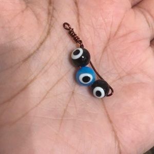 Evil eye necklace charm